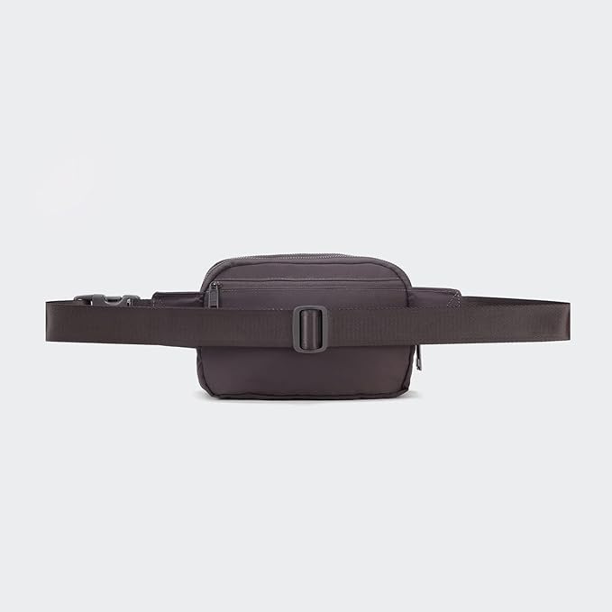 Pander Everywhere Belt Bag for Women, 5 Zipper Pockets Nylon Crossbody Fanny Pack Purse (Dim Grey)