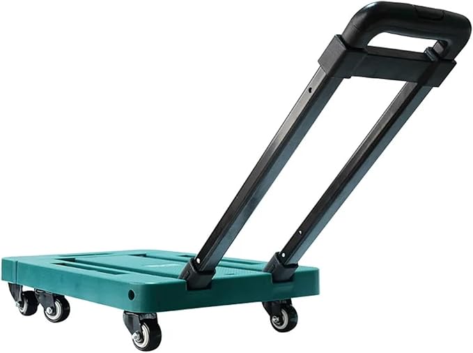Heavy Duty Folding Cart Portable Hand Truck & Trolley for Outdoor Camping Luggage Transport & Home Use Multifunctional Green Wagon