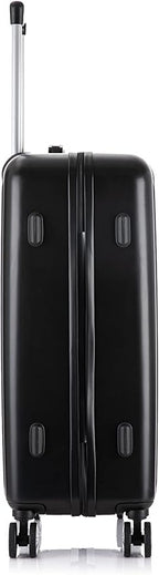 Rockland Paris Hardside Luggage with Spinner Wheels, Black, 3-Piece Set (20/24/28)
