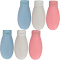 SEWACC 6pcs 60ml Travel Squeeze Bottles for Shampoo and Lotion Refillable Leak-proof Plastic Containers with Flip Caps for Bathroom and Travel Use