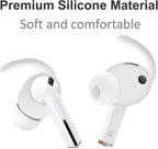 A-Focus Galaxy Buds 3 Pro Anti-Slip Kit Replacement Ear Hooks Sport Ear Tips Non-Slip Silicone Eartips and Covers Gel Wings Ergonomic Design Strap Compatible with Samsung Galaxy Buds 3 Pro White