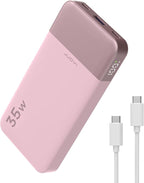 JUOVI Power Bank Fast Charging 10000mAh 35W Portable Charger Small Battery Pack with PD 3.0 & QC 4.0 Type-C USB-A Input Output Lightweight Phone Charger Compatible for iPhone Samsung iPad