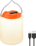 BOBKID LED Camping Lantern, Rechargeable Camping Light, 4 Modes Outdoor Flashlights Lanterns with 1000LM, Water Resistant Portable Emergency Camp Light for Hurricane Hiking Survival Kits - Orange