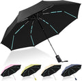 YINBAOGE Compact Travel Umbrella, Automatic Folding Windproof 8 Ribs, Lightweight Small Portable Parasol for Rain & Sun with UV Protection, Fits Car, Backpack, Purse, Men & Women