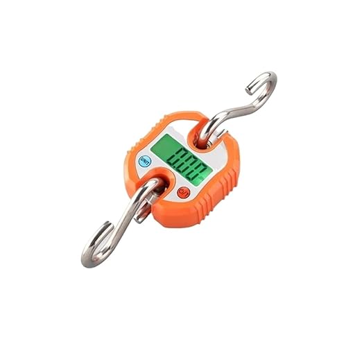 Luggage Weight Scale, Electronic Scale, LCD Backlight, Maximum Weight 150kg Mini Scale,for Travel(Orange)