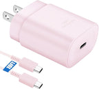 25W Super Fast Charging Cord Type C Block &10Ft USB C Android Phone Charger Cable for Samsung Galaxy S26/S25/S24/S24 Ultra/S24+/S23 Ultra/S23/S23+/S22/S22 Ultra/S22+/S21Ultra/S20 Ultra/Note 20/10