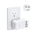 TROND Multi Plug Wall Outlet - Outlet Extender with 360° Rotating Plug, 3 AC Outlet Splitter with 4 USB Ports(2 USB C), 3-Sided Wall Outlet Expander, Small Plug Adapter for Home Cruise Essentials
