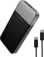 JUOVI Power Bank Fast Charging 10000mAh 35W Portable Charger Small Battery Pack with PD 3.0 & QC 4.0 Type-C USB-A Input Output Lightweight Phone Charger Compatible for iPhone Samsung iPad