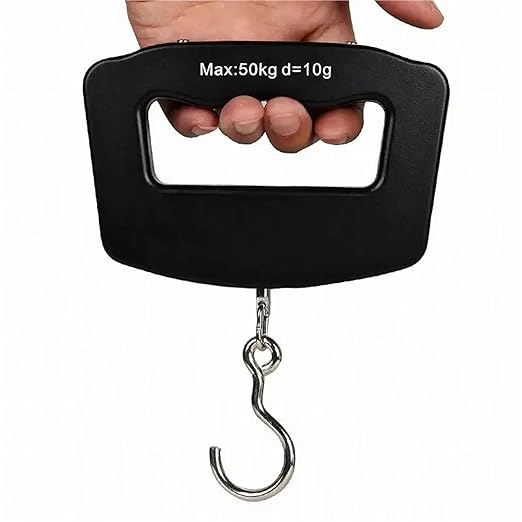 Luggage Weight Scale, 50kg/10g Travel Luggage Scale Portable Handheld Electronic Scale with Hook Gram Scale Express Delivery Fishing Handheld Scale,for Travel