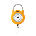 Luggage Weight Scale, 10kg Portable Mechanical Hanging/Fish/Luggage/Kitchen with Hanging Hook Household Multipurpose Scale,for Travel(Yellow)