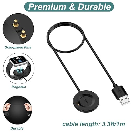 Charger for iTouch Air 3/4/SE, Sport 3, Explorer 3, Replacement USB Chariging Cable Cord for iTouch Air 3 4 SE & Sport 3 & Explorer 3 Wearables Smartwatch (1)