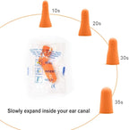 Quality Foam Earplugs 200 Pair - 32dB Noise Cancelling Soft High Decibel Ear Plugs for Noise Reduction Ear Protection Construction Loud Music Shooting Guns Work Safety Hearing Protection Ear Plugs