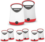 Eveready LED Camping Lantern X-250,Super Bright Tent Lights,Rugged Water Resistant LED Lanterns,100 Hour Run-time (Batteries Included),Red and Black,(Pack of 8)