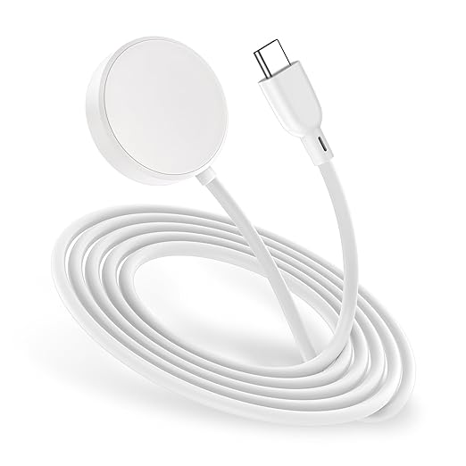 Fast Charger for Samsung Watch Charger, Magnetic Wireless USB C Galaxy Charging Pad with 3FT Type C Cable Cord for Samsung Galaxy Watch 8 Classic/8/7/6 Classic/6/5 Pro/5/4/4 Classic/3/Active 2 1