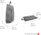 pack all Shoe Bag for Travel, Water-Resistant Shoe Pouch for Gym, Odor-Resistant Soccer Cleats Bag for Sport (Grey, 1-Pack)