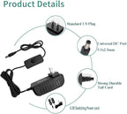 24V 1A AC Power Supply with On/Off Switch Adapter 100-240V to DC 24V Power Adapter Transformer DC 6.2FT Power Cord with 5.5x2.5mm Plug