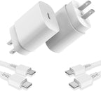Type C Charger, 2 Pack 25W PD USB C Wall Charger Super Fast Charging Block & 6ft Android Phone Charger Cable for Samsung Galaxy S23 S22 S21 S20 Plus Ultra, Note 20 10 9 8/ S10 S9 S8 Pixel 6 5 4 Pro XL