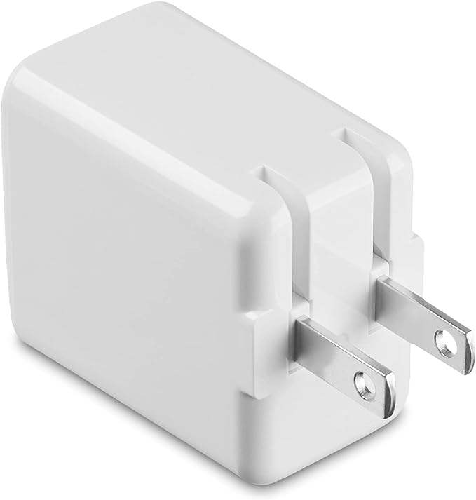 Amazon Basics 12W One Port USB-A Portable Wall Charger (2.4A) for Phones (iPhone 16/15/14/13/12/11/X, Samsung, and more), White
