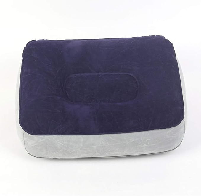 BESPORTBLE 2PCS Inflatable Feet Rest Pillow Cushion Leg Rest Support Pillow for Travel Office Car Camping Airplane Foot Massage Stool Relax Cushion