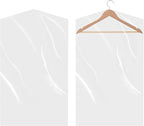 60-Pack Dry Cleaning Bags for Clothes 40-Inch Long - Clear Plastic Garment Bags for Hanging Clothes, Dry Cleaner Plastic Clothing Cover for Suits, Coat, Shirt, & Pants