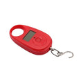 Luggage Weight Scale, 4pcs 50kg/5g Mini Digital Scale Portable Electronic Fishing Weight Pocket Luggage Scales Hanging Hook LCD Weighing Tool,for Travel(Red)
