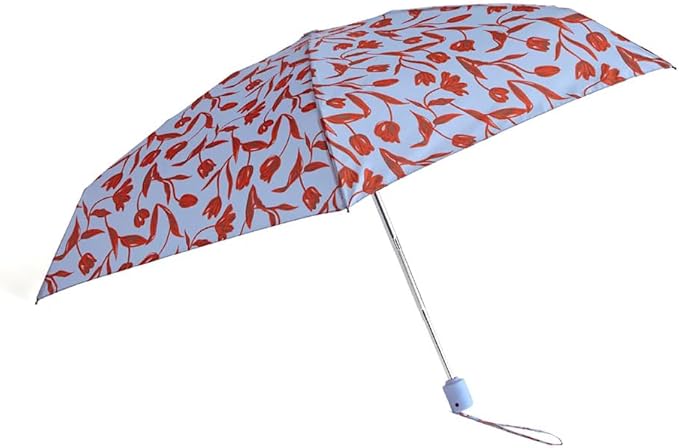 Vera Bradley Automatic Mini Umbrella Floating Tulips