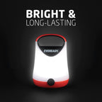 Eveready LED Camping Lantern X-250,Super Bright Tent Lights,Rugged Water Resistant LED Lanterns,100 Hour Run-time (Batteries Included),Red and Black,(Pack of 8)