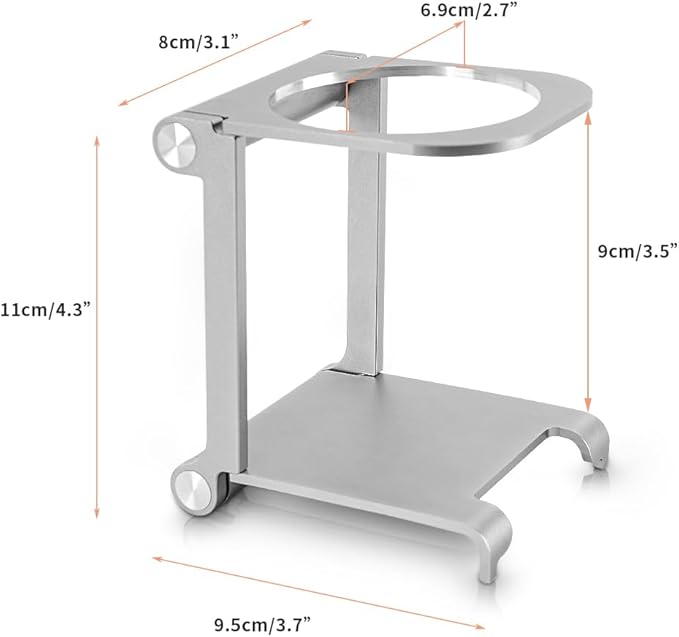 Pour Over Coffee Dripper Stand - Travel and Camping Gadgets Foldable Aluminum Coffee Dripper Station Rack for Portable Hand Press Espresso Coffee Maker