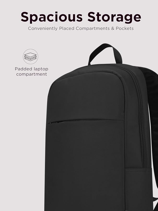 Lenovo Laptop Backpack B215 for Computers Up to 15.6-Inch – Multi Compartment Water Repellant Bag for Travel, Professional Use, College, Work - Black (Large)