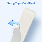 Yecaye Cord Hider, 113in Medium Cord Covers for Wires on Wall, Cord Organizer for 2-3 Wires, Easy Install Cable Management Kit, TV Cable Hider for Home Office, W0.95in H0.55in, Beige