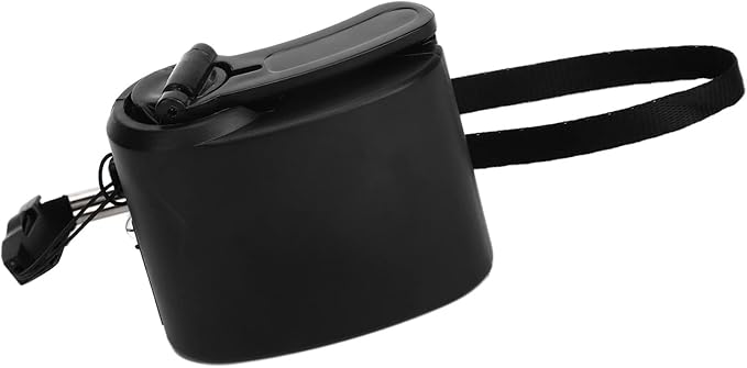 Hand Crank USB Phone Charger for Outdoor Activities - Portable Emergency Manual Charger (Black)