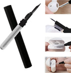 Cleaner Kit for Earbuds, Cleaning kit for Airpods Pro 1 2 3, Multi-Function Cleaning Tool with Brush Flocking Sponge for Wireless Earphones Bluetooth Headphones Case Camera and Phone(Black)