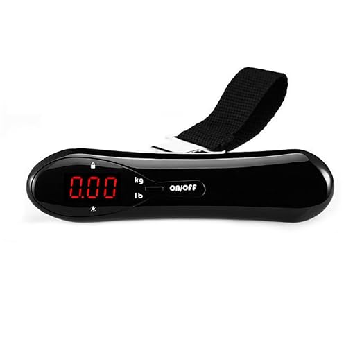 Luggage Weight Scale, 2pcs Portable Electronic Luggage Scale, 50kg/110lb, Hanging Weight Balance, Travel Suitcase Case,for Travel(Black)