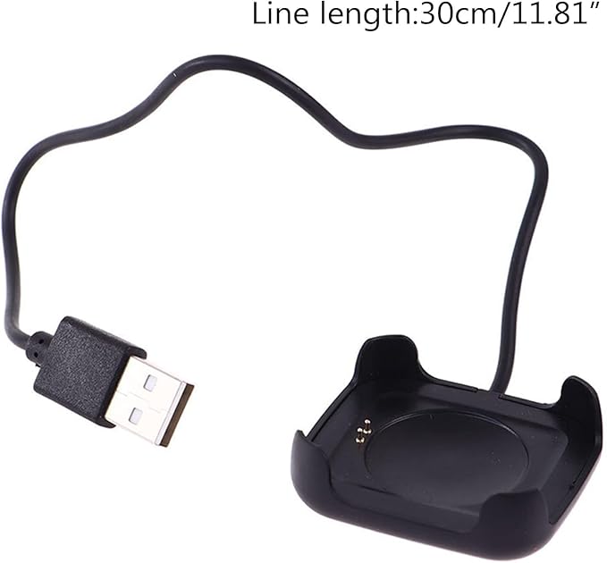 Black Charging Cable Charger Cord for HW22 Smartwatch Intelligent Watch Smart Watch Charger Magnetic,Dock Holder Stand USB Cable Adapter Cables(30cm),Smartwatch Cables & Chargers