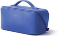 EACHY Travel Makeup Bag, Large Capacity Cosmetic Bag for Women, Waterproof PU Leather, Flat Open Portable Toiletry Bag for Skincare, Brushes & Travel Essentials