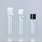 OUNONA 6pcs 120ml Flip-top Travel Bottles Refillable Toiletries Containers for Shampoo Lotion Cosmetic Dispenser Lightweight Portable