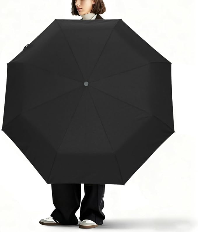 Travel Umbrella for Rain Sun - Scripture Quotes Windproof Compact Auto Open Close Umbrellas for Women Kids, Automatic Reverse Folding Small Cute Umbrella for Backpack, Commute, Car