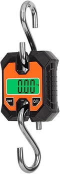 Portable Luggage Scale, Portable Digital Crane Scale Crane Scale 100kg/50g Weighing LCD Digital Industrial Electronic Hanging Scale Heavy Duty Stainless Steel Hook Scales