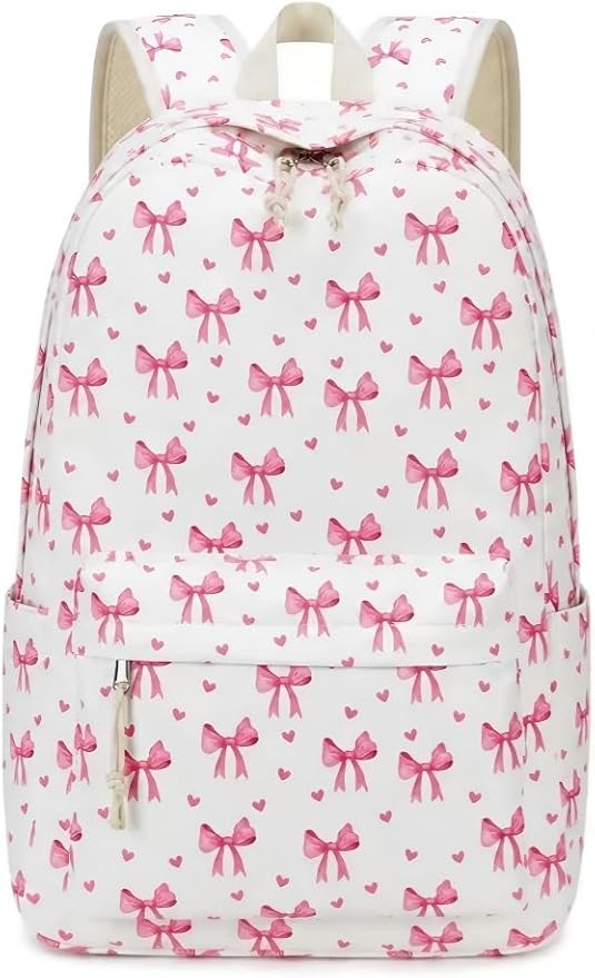 LOIDOU Backpack for Girls School Backpacks Bookbags for Elementary Middle School Women Laptop Backpacks (215 Beige, L-17)