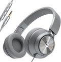ARTIX CL750 Wired Headphones with Mic — Noise Isolating On-Ear Headphones for Computer and Laptop Wired, Plug in Corded Headphone with Wire (Foldable, Aux Jack 3.5mm)