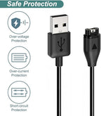 E ECSEM Charging Cable Compatible for Garmin Lily 2 Active Smartwatch, 3.3FT Replacement USB Data Sync Charging Charger Cord for Lily 2 Active Smart Watch (not for Liy/Lily 2)