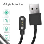 Magnetic Charger Cable for 3Plus Vibe Plus/Vibe +/Vibe Lite/Vibe Pro/Vibe+ Gen 2/Vibe Plus Gen 2 Smart Watch, 3.3FT Replacement High Speed USB Charging Cable Cord for 3Plus Vibe Plus Smartwatch, Black