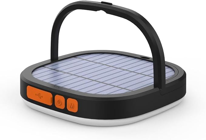 LED Camping Lantern, Solar Lanterns, 5000mAh Rechargeable Light 2000 Lumens 5 Light Modes, IP65 Waterproof with USB Charging – Lanterns for Power outages Hurricane, Hiking, Fish, Emergency, and Home