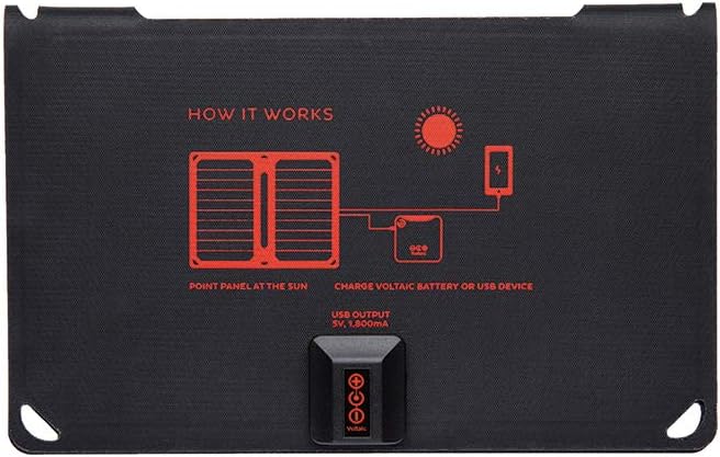 Voltaic Systems - Arc 10 Watt USB Solar Charger | Powers Phones, Tablets, & More | Charges Your Device as Fast as at Home