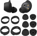 Replacement for Samsung Galaxy Buds FE Wing Tip Ear Tip 10 PCS Accessories, Silicone Earbuds Wingtips 2 Pairs and Eartips 3 Pairs for Galaxy Buds FE, Black