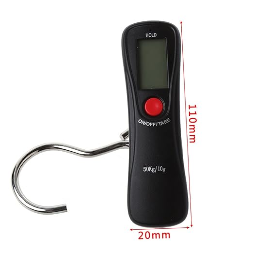 50kg/10g Portable Luggage Scale Digital Precise Hook Hanging Scale Electronic Weight Scale For Travel Househol