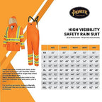 Pioneer Hi Vis Lightweight Waterproof Safety Rain Suit - Reflective Work Rain Gear for Men and Women