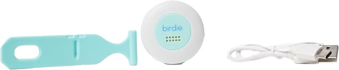 She's Birdie - The Original Personal Safety Alarm Disc for Bikes, Hikes, and Late Nights - Loud Siren, LED Light for Extra Visibility, Rechargeable, Handsfree, Lightweight, Water Resistant (Aqua)