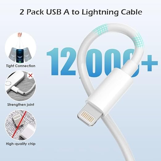 Charging for iPhone Charger [Apple MFi Certified] 2Pack Lightning Cable Data Sync Charging Cord with USB A Wall Charger Block Travel Plug for iPhone 14/13/12 Mini/11 Pro Max/10/XS/XR/X/8/SE2022,iPad