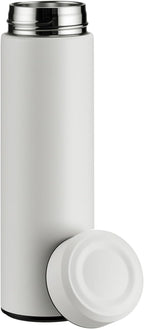 PARACITY Insulated Water Bottle, 15 oz Stainless Steel Water Bottles, Double Wall Vacuum Hot Drinks Insulated bottle, Metal Water Bottle Keeps Hot for 12 Hrs, Cold for 24 Hrs, for Coffee, Tea (white)